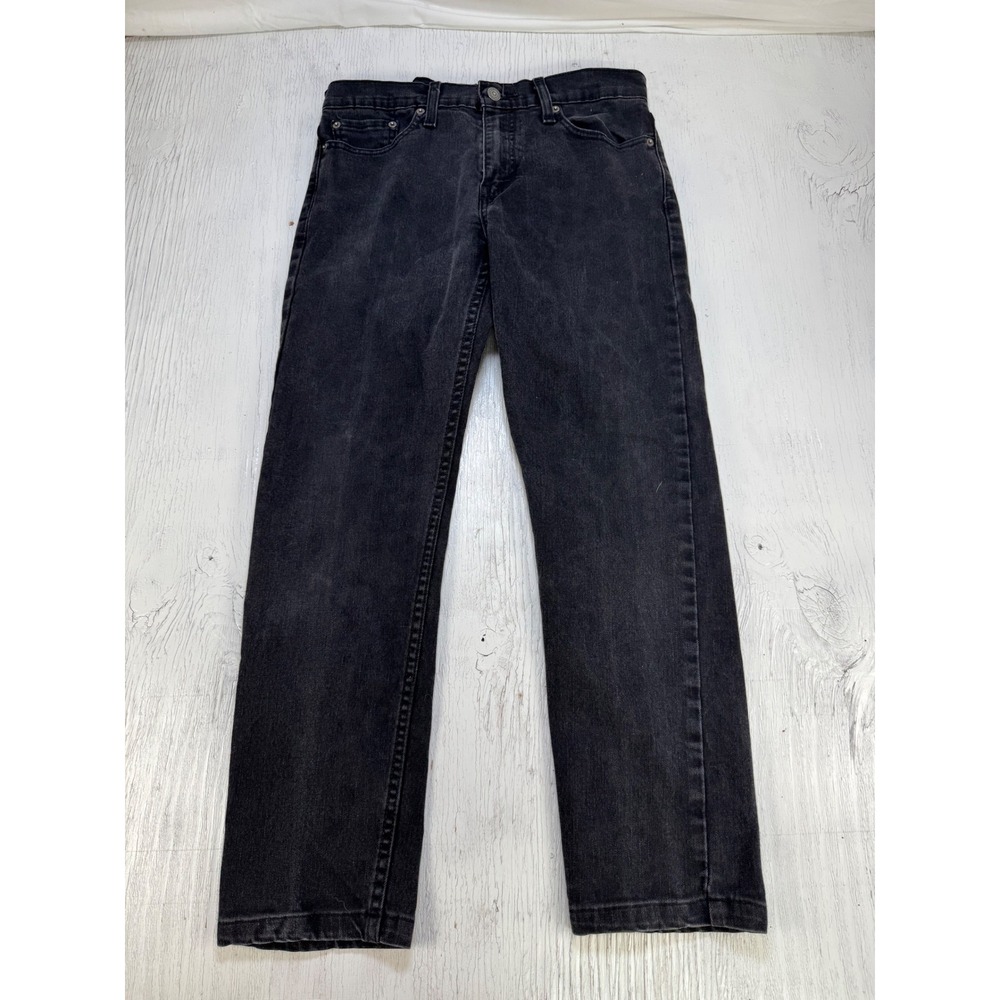 Levis 502 Regular Taper Jeans Mens 30x30 Black Denim Pants 29507-0001 - Picture 2 of 9
